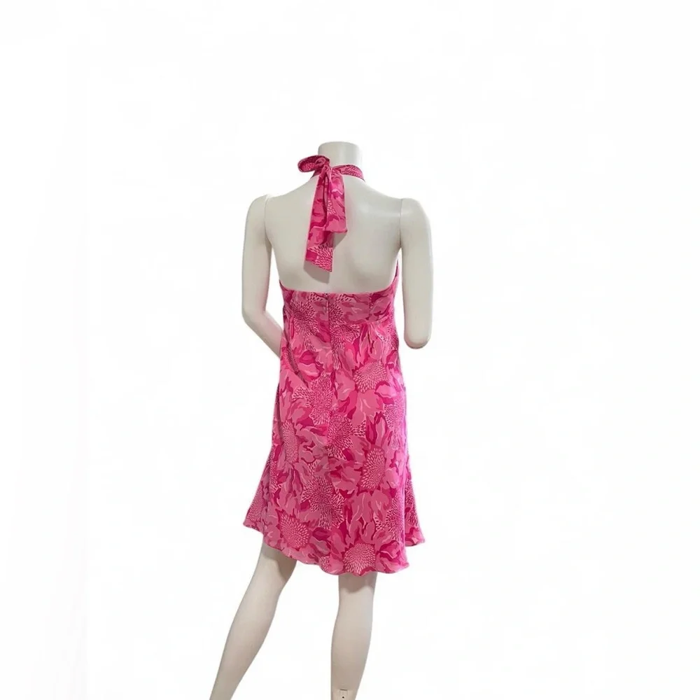 Lilly Pulitzer Hot Pink Floral Halter Dress - Picture 6 of 8